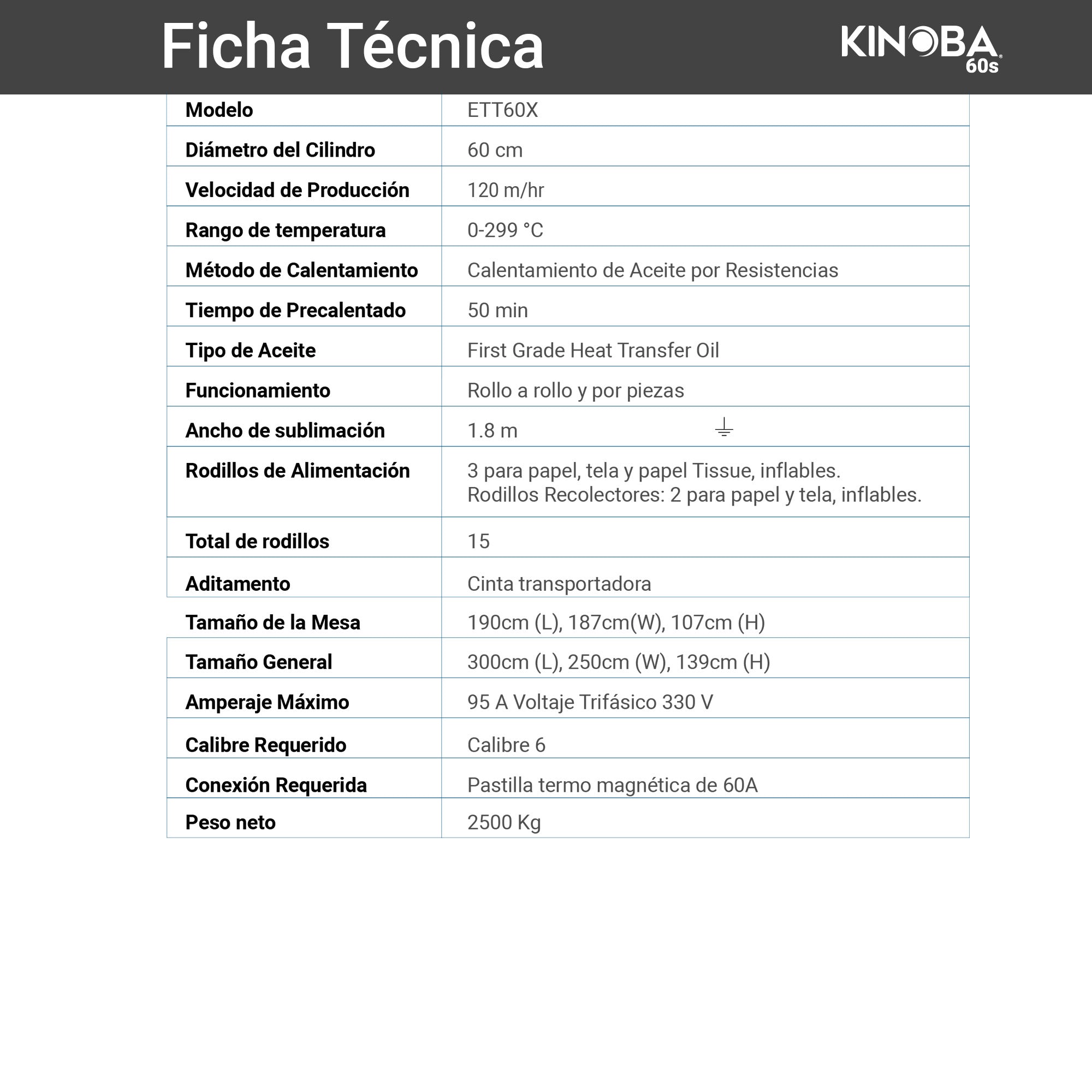 Kinoba 60S | Calandra