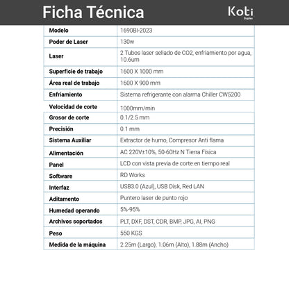 Koti Duplex | Cortadora Láser