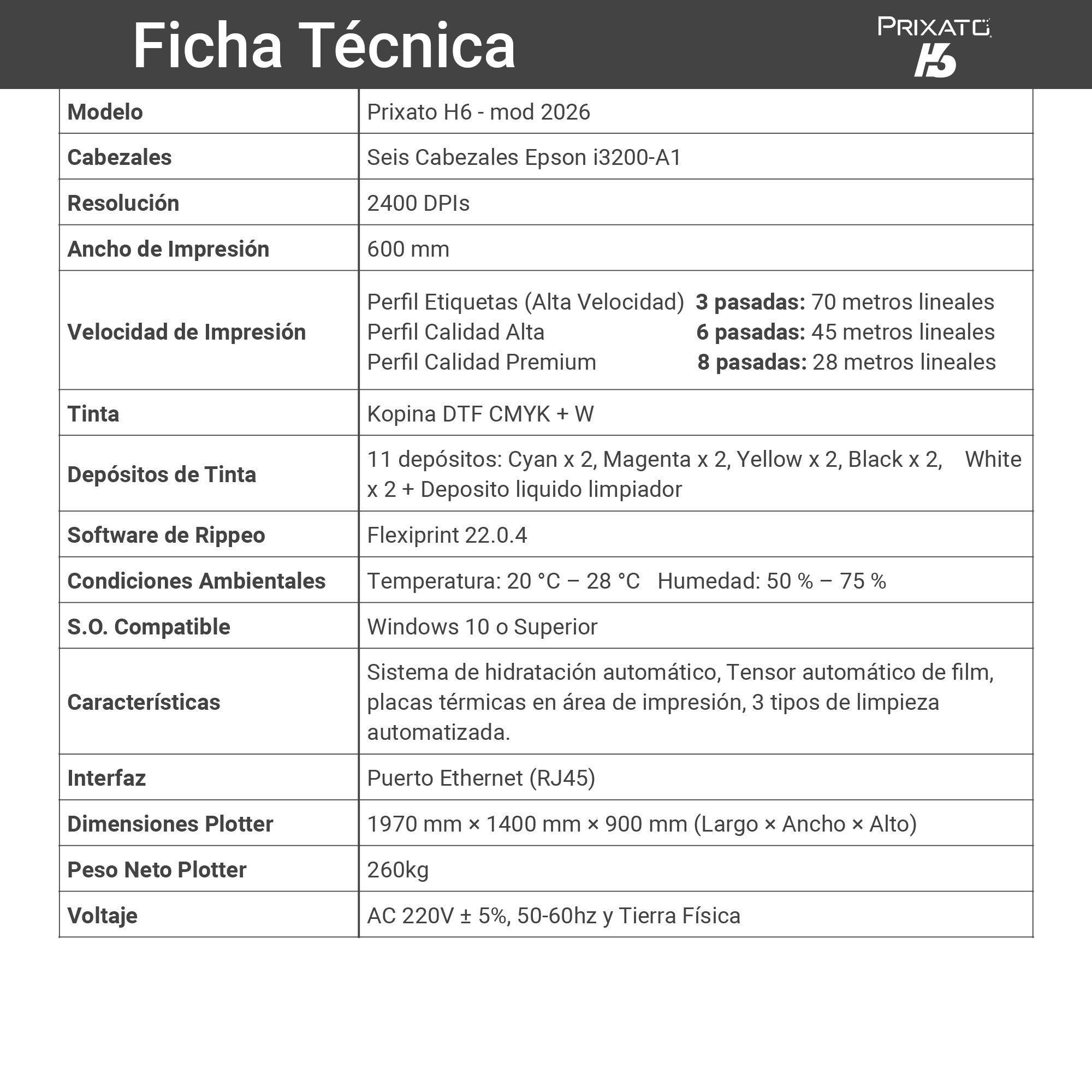 Prixato H6 | DTF